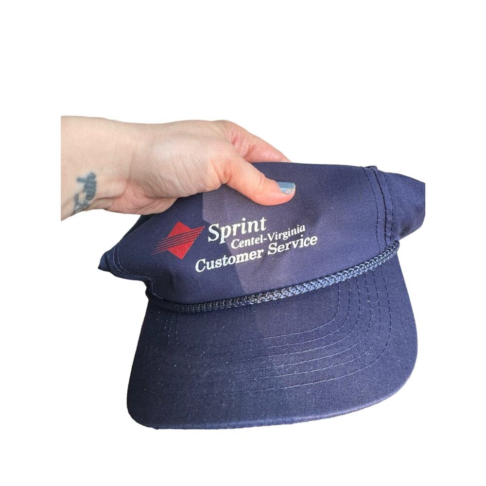 Sprint Centel-Virginia Customer Service Vintage Hat Blue 90s